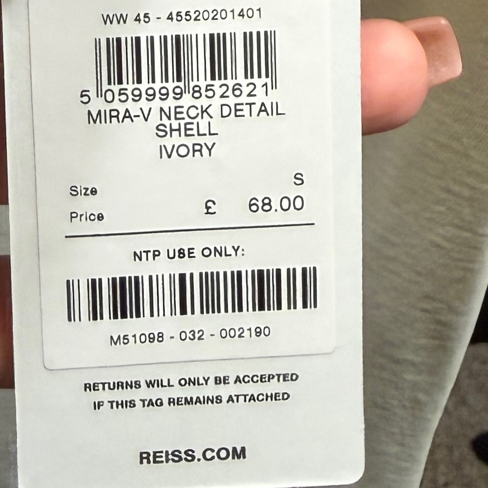 REISS- Mira She’ll Sleeveless Top - Picture 9 of 9